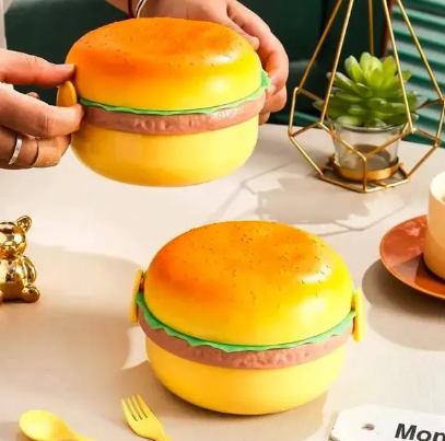 Cute Burger Lunch Box for Kids