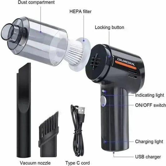 Premium 3-in-1 Mini Vacuum Cleaner